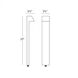 Quad 12 3 watt Bronze Path and Area Light in 2700K Warm LED, WAC Landscape