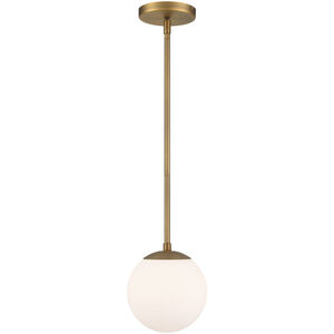 Niveous LED 7 inch Aged Brass Pendant Ceiling Light in 2700K, 7in, dweLED