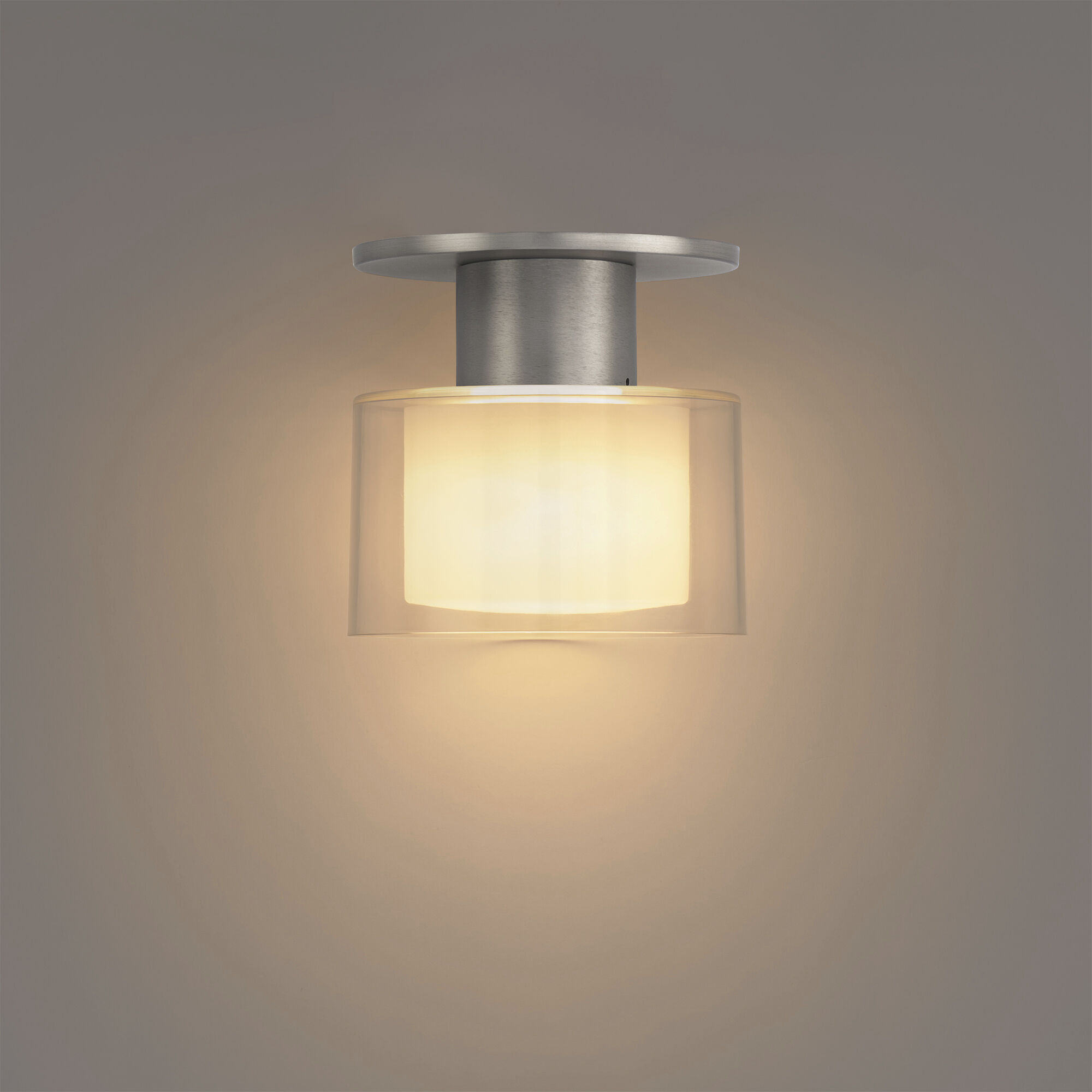 Twist-N-Lite LED 5 inch Brushed Nickel Semi-Flush Mount Ceiling Light, WAC Limited