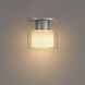 Twist-N-Lite LED 5 inch Brushed Nickel Semi-Flush Mount Ceiling Light, WAC Limited