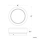 Bonham LED 8 inch Brushed Nickel Flush Mount Ceiling Light in 3500K, dweLED