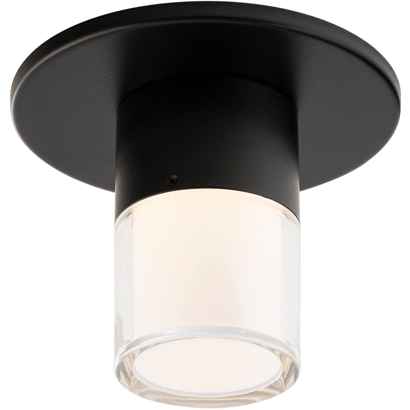 WAC Lighting FM-240203-CS-BK Twist-N-Lite LED 5 inch Black Flush Mount ...