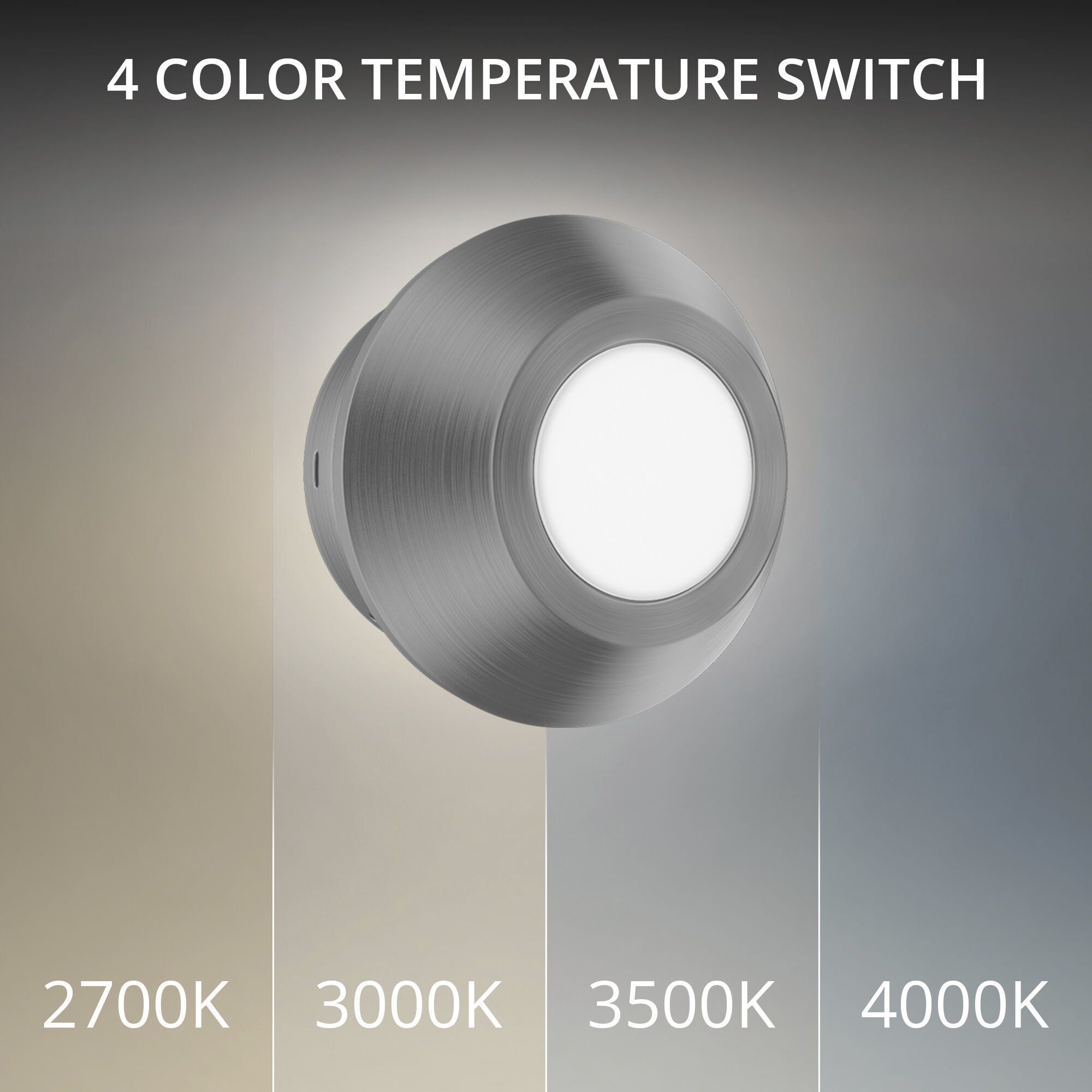 Mantel Reading Light Wall Light in Brushed Nickel, dweLED