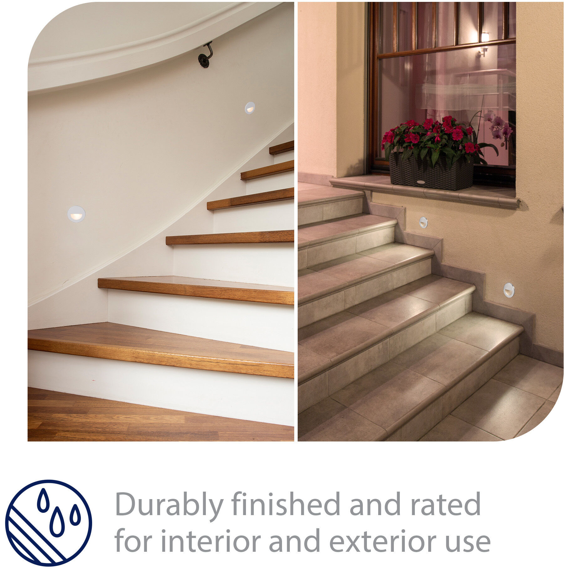 Tyler 120 3.8 watt White Step and Wall Lighting in Red WAC Lighting