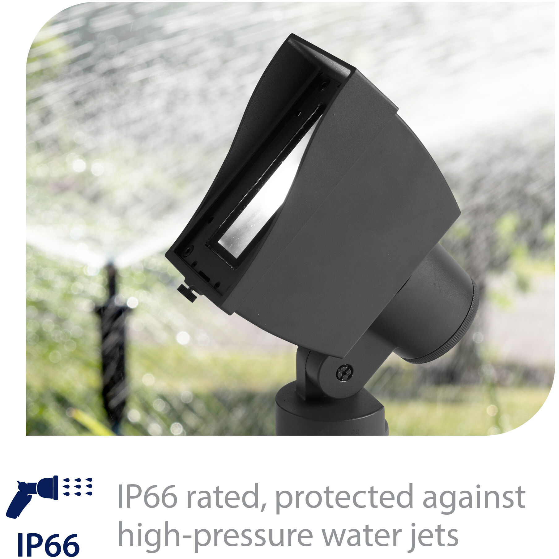 Tyler Black 25 watt LED Spot and Flood Lighting in 3000K, WAC Landscape