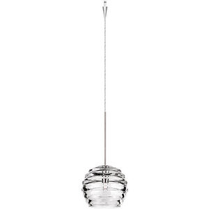 Clarity 1 Light 6 inch Clear/Chrome Mini Pendant Ceiling Light in Quick Connect
