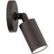 Cylinder LED 5.06 inch Bronze Outdoor Wall Light