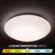 Glo LED 11.75 inch White Flush Mount Ceiling Light in 2700K, WAC Limited