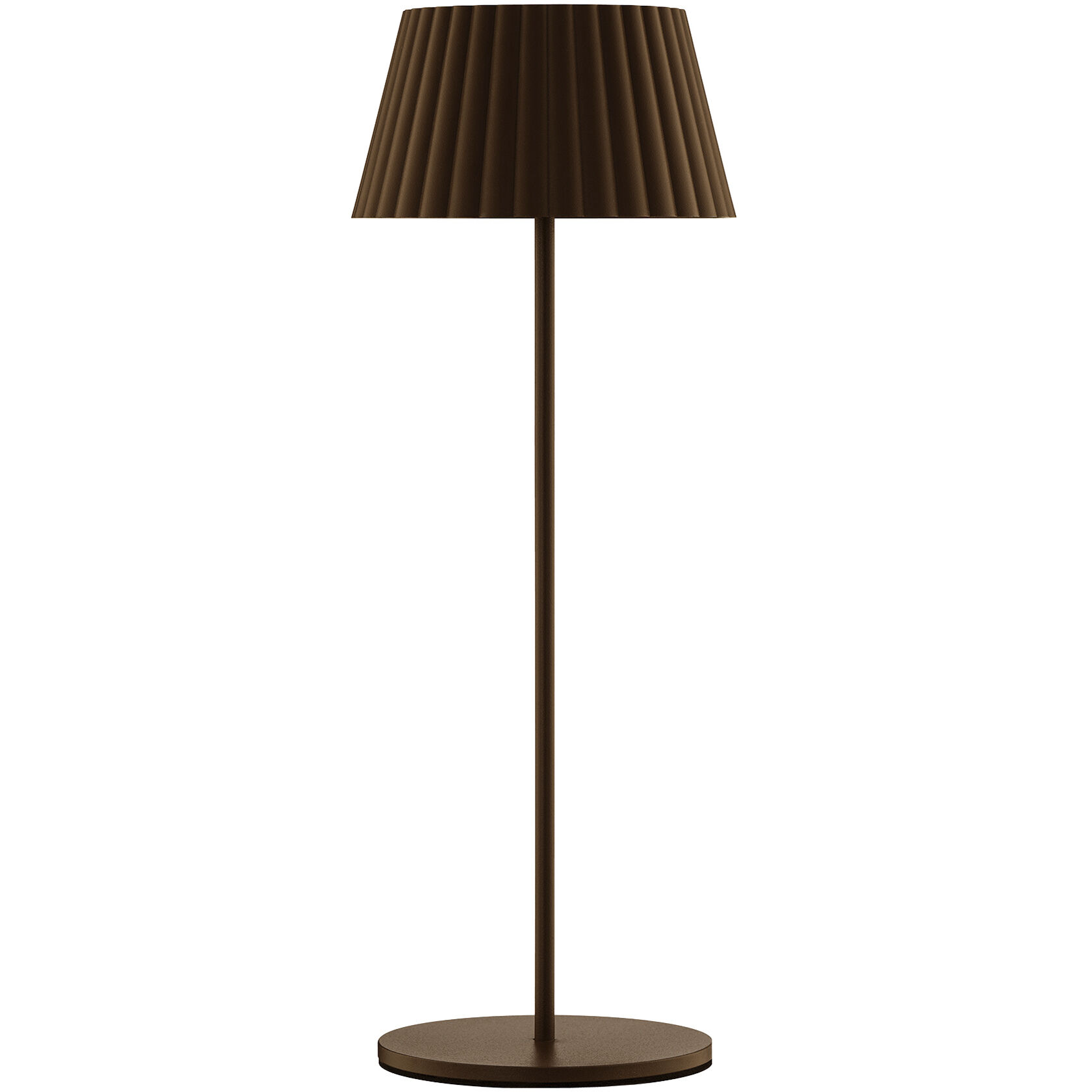 Pleat 14.75 inch 2.00 watt Bronze Rechargeable Table Lamp Portable Light, WAC Limited