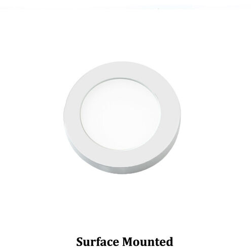 White Led Button Light WAC Lighting HR-LED90-30-WT LED Button Light 24 LED 3 inch White Puck ...