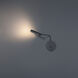Sprig 1 Light 9.88 inch Black Reading Light Wall Light, dweLED