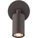 Cylinder LED 5.06 inch Bronze Outdoor Wall Light