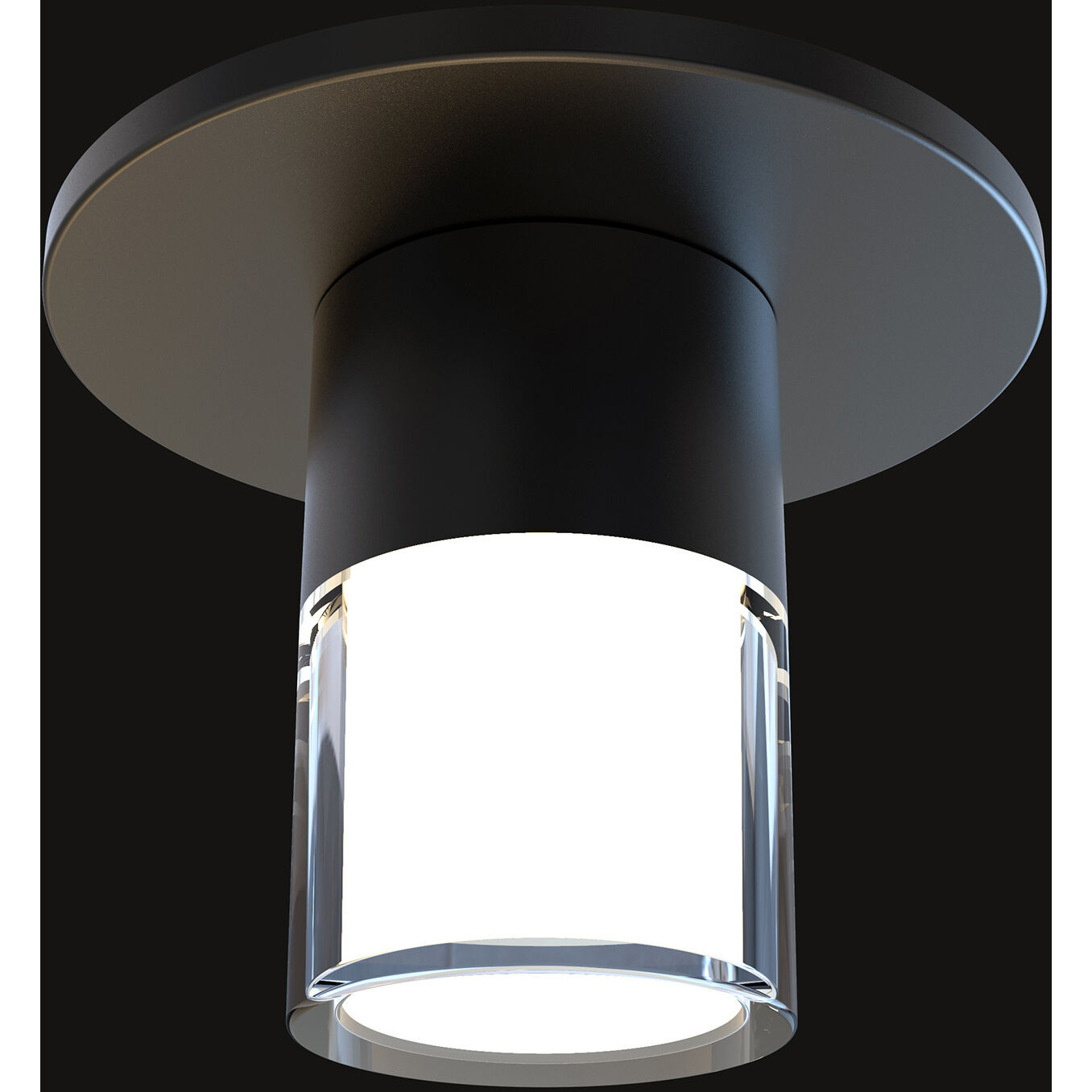 Twist-N-Lite LED 5 inch Black Flush Mount Ceiling Light, WAC Limited