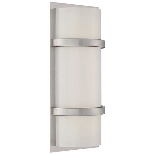 Vie LED 3 inch Brushed Nickel ADA Wall Sconce Wall Light in 3500K, 14in, dweLED