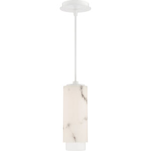 Aragon LED 4.5 inch White Pendant Ceiling Light in 3500K, dweLED