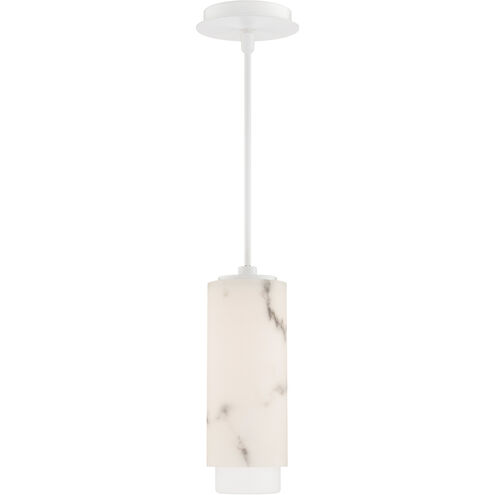 Aragon LED 4.5 inch White Pendant Ceiling Light in 3500K, dweLED