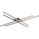 Parallax LED 42 inch Brushed Nickel Flush Mount Ceiling Light, dweLED
