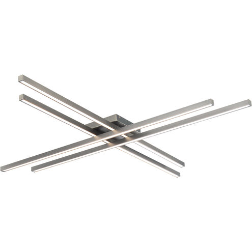 Parallax LED 42 inch Brushed Nickel Flush Mount Ceiling Light, dweLED