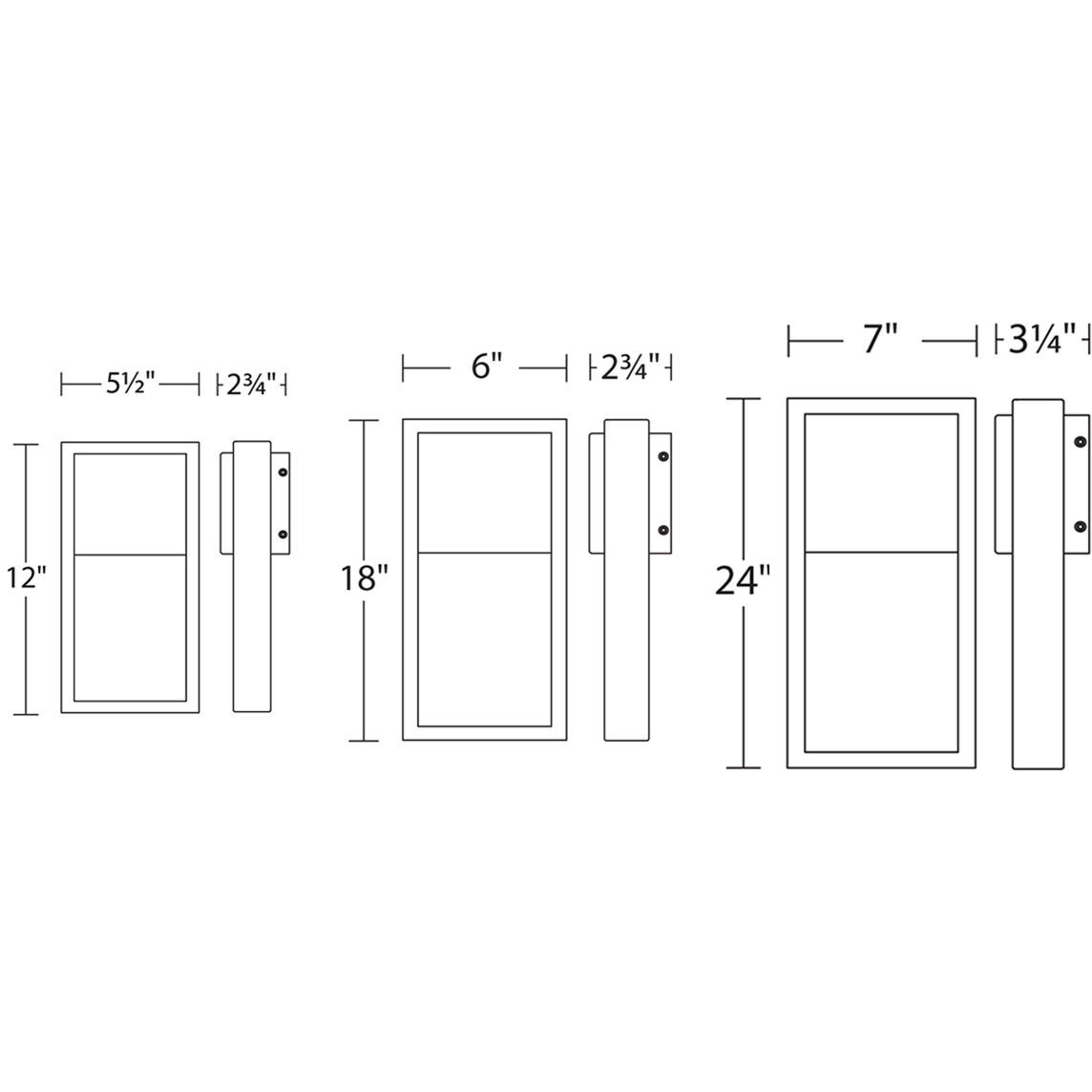 Archetype LED 18 inch Black Outdoor Wall Light, dweLED