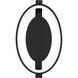 Solitaire Wall Sconce Wall Light in Black, dweLED
