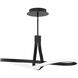 Mobius Linear Pendant Ceiling Light in Black, dweLED