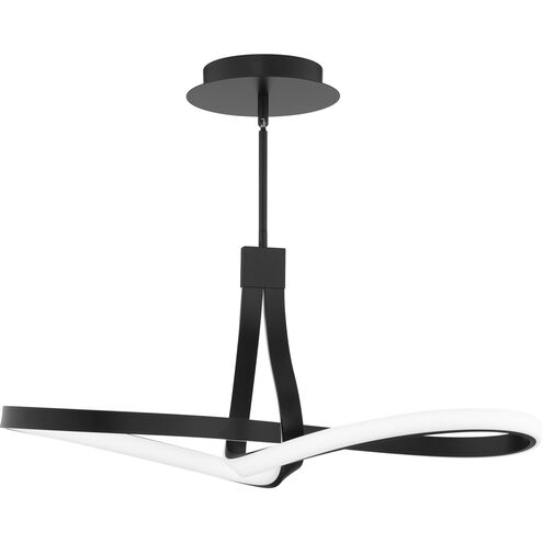 Mobius Linear Pendant Ceiling Light in Black, dweLED