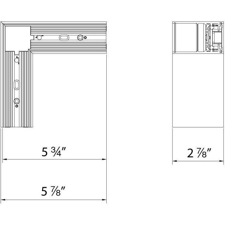 Ventrix Black Track Component Ceiling Light