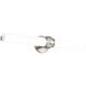 Juliet LED 27 inch Brushed Nickel Bath Vanity & Wall Light, dweLED