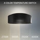 Grille LED 12 inch Black Flush Mount Ceiling Light in 3000K, dweLED