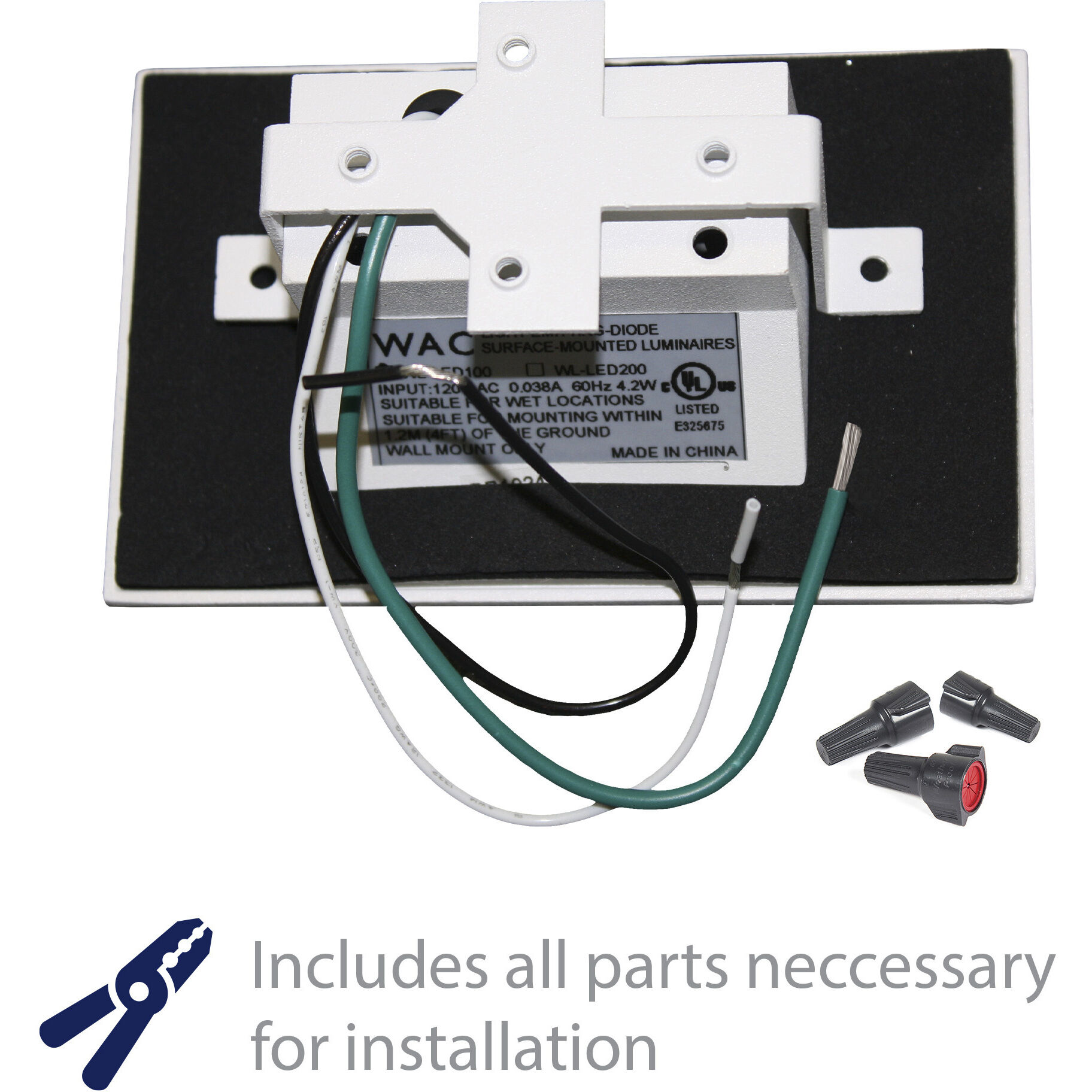 Tyler 120 3.8 watt Stainless Steel Step and Wall Lighting in White, WAC Lighting