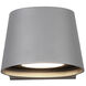 Mod LED 5.25 inch Graphite Outdoor Wall Light, dweLED