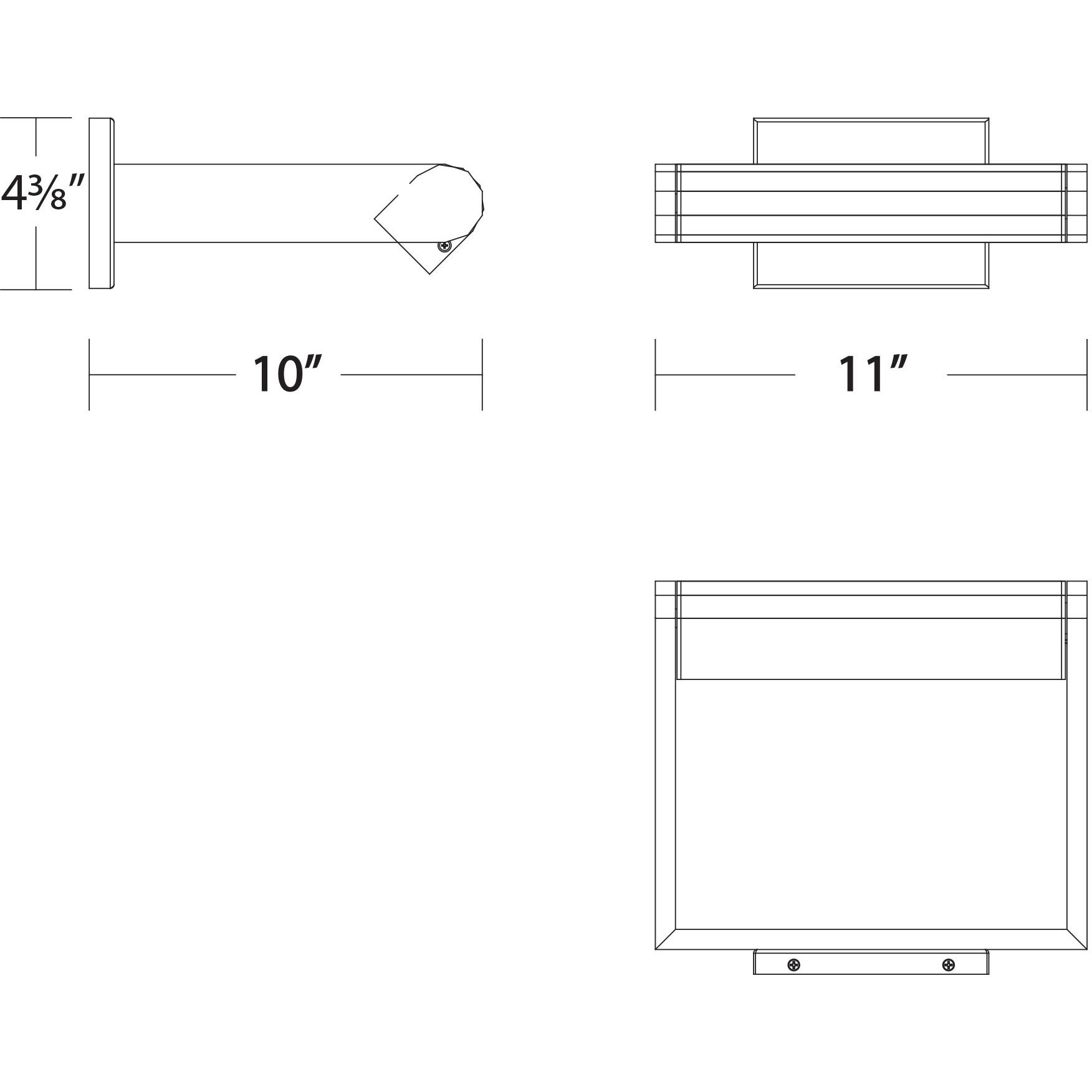 Kent 8 watt 11 inch Brushed Nickel Picture Light Wall Light, dweLED
