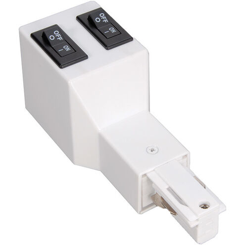W2 Surface Track Limiter 1 Light 120 White Track Accessory Ceiling Light