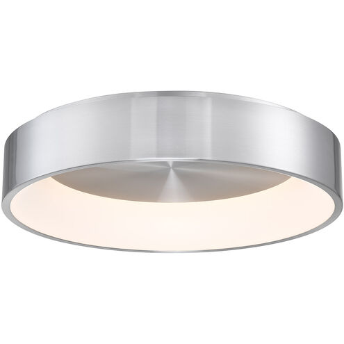 Corso LED 23.44 inch Brushed Aluminum Flush Mount Ceiling Light, dweLED