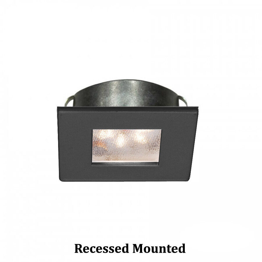 LED Button Light 24 LED 2.25 inch Black Puck Light in 2700K