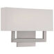 Manhattan Wall Sconce Wall Light in Brushed Nickel, dweLED