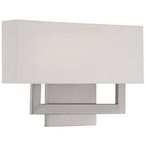 Manhattan Wall Sconce Wall Light in Brushed Nickel, dweLED