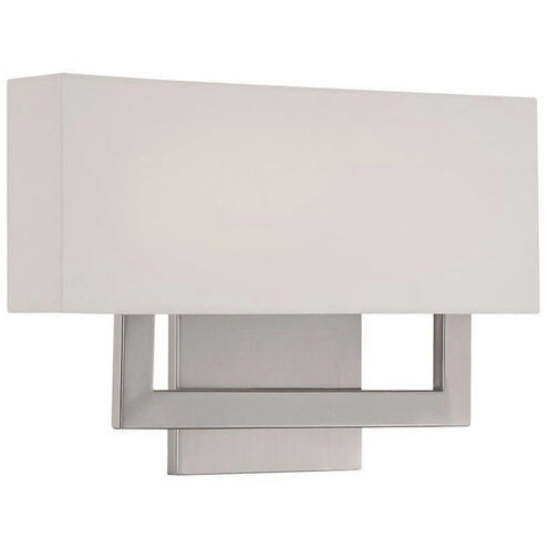 Manhattan Wall Sconce Wall Light in Brushed Nickel, dweLED