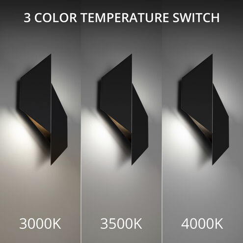 Alternate 2 Light 18 inch Black Outdoor Wall Light in 3500K