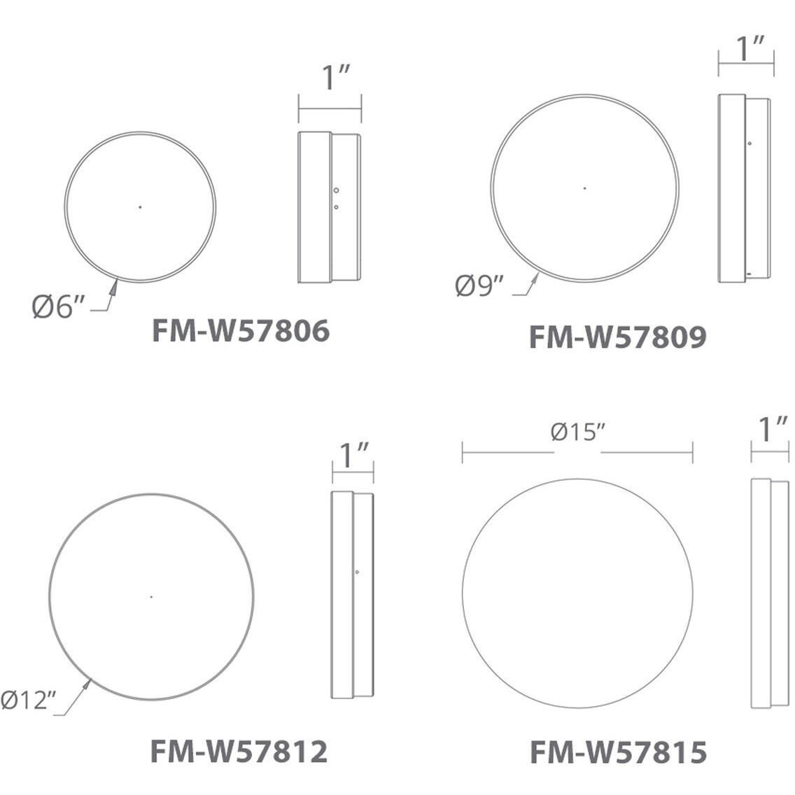 WAC Lighting FM-W57806-35-SS Dot LED 6.25 inch Stainless
