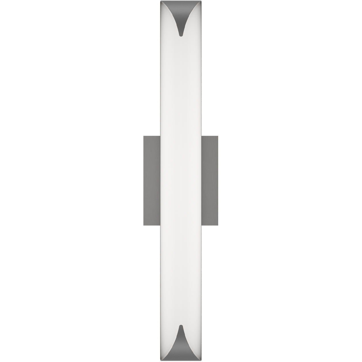 Straitaway LED 24 inch Brushed Nickel Bath Vanity & Wall Light in 3000K, dweLED