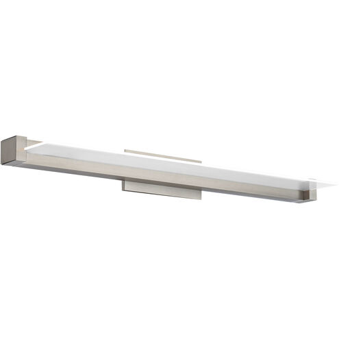 Spectre LED 27 inch Brushed Nickel Bath Vanity & Wall Light, dweLED