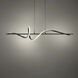 Corkscrew Linear Pendant Ceiling Light in 3500K, dweLED