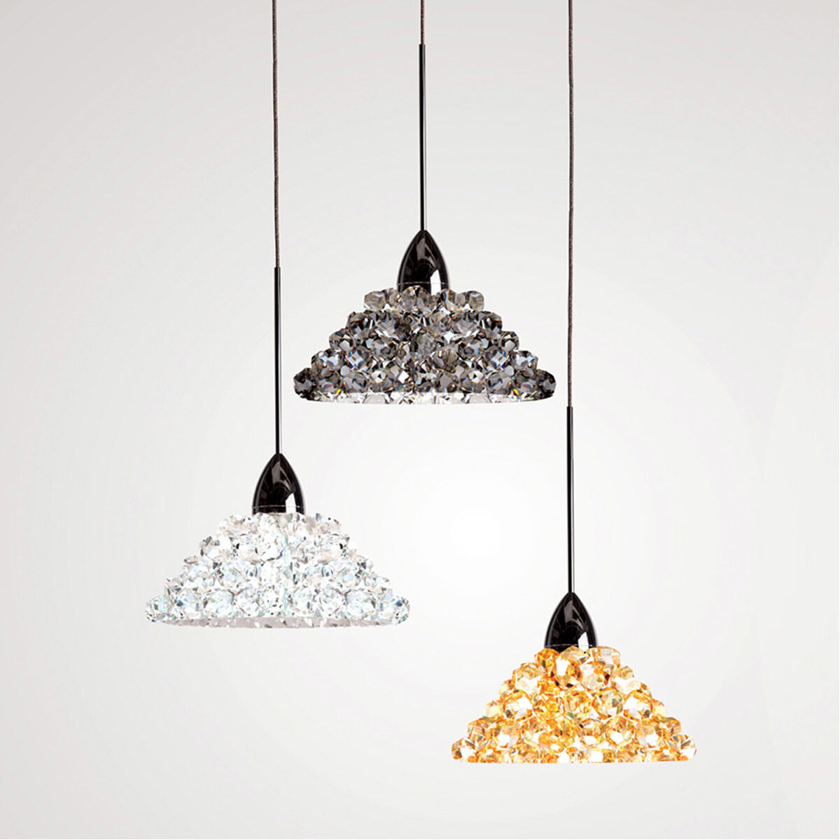 Eternity Jewelry LED 6 inch Chrome Pendant Ceiling Light in Canopy Mount MP