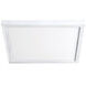 Square LED 7 inch White Flush Mount Ceiling Light in 3500K