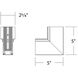 Ventrix White Track Component Ceiling Light
