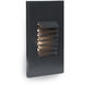 LEDme Step and Wall Lights 277 3 watt Black On Aluminum Step Light in White