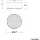 Balto III LED 5.38 inch White Outdoor Flush Mount, dweLED