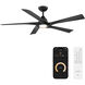 Zeke 60 inch Matte Black Ceiling Fan