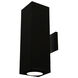 Cube Arch LED 5.5 inch Black Sconce Wall Light in Flood, 85, 3000K, Straight Up/Down